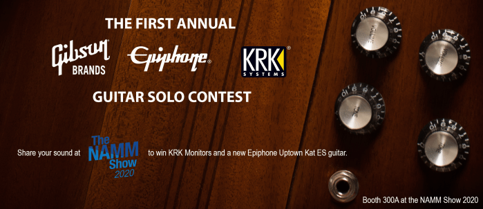 Gibson Epiphone KRK Guitar Solo Namm 2